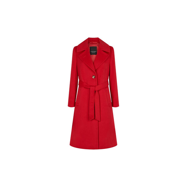Cashmere Coat W Clareta Belt Midi, medium red Cashmere Coat W Clareta Belt Midi, medium red, SAND Copenhagen
