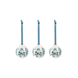 Taika ornamenter 3 stk., st&aring;lbl&aring;, Iittala
