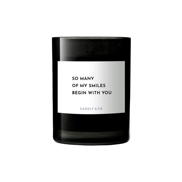 No. 6 Candle, So many of my smiles begin with you, Candly & Co