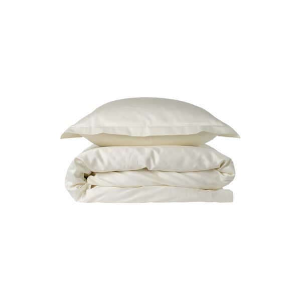 Satinv&aelig;vet senget&oslash;j, beige, Geismars V&aelig;verier