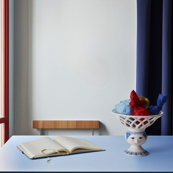 Dora Frugtskål, blå, Bjørn Wiinblad