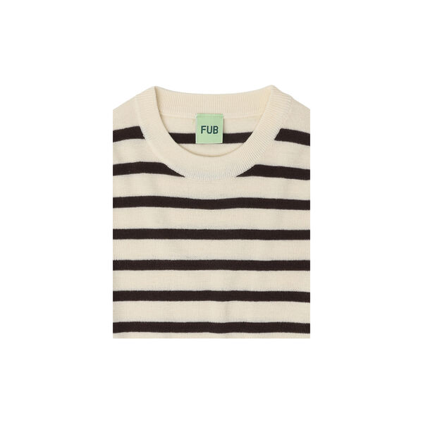 Longsleeve Tee, ecru/mocca, FUB