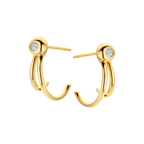 JAIDA &Oslash;RERINGE, guld/diamanter, Spirit Icons