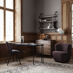 62 Dresser 4 Drawer, walnut/black 62 Dresser 4 Drawer, walnut/black, GUBI