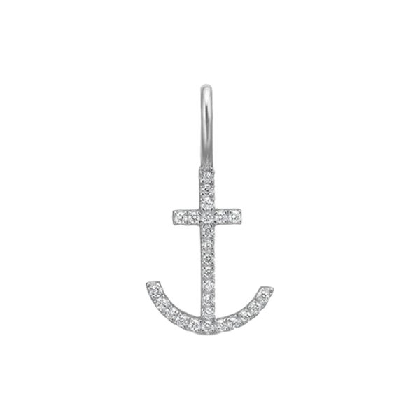 Symbols H&aring;b Diamant vedh&aelig;ng, hvidguld/diamant, Ro Copenhagen