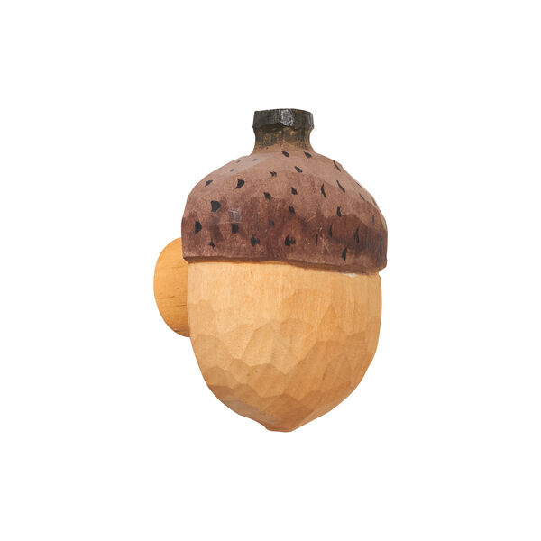Acorn Hand-carved Hook | Natural | B&oslash;rneknage, Ferm Living