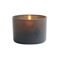 LED rechargeable glass candle, grey, Uyuni Lighting