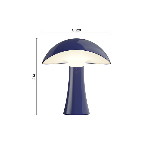 Rumee 220 Portable lampe, night blue, Louis Poulsen