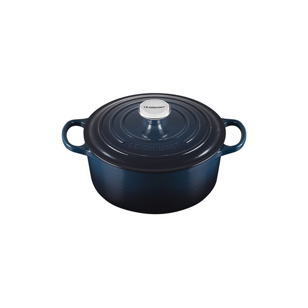 Signature rund st&oslash;bejernsgryde &Oslash; 24 cm, nuit, Le Creuset