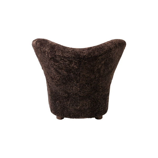 The Tired Man Lounge Chair & Ottoman, dark stained oak/espresso, Audo Copenhagen
