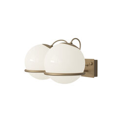 Model 237/2 Wall Lamp, opaline/champagne, Astep