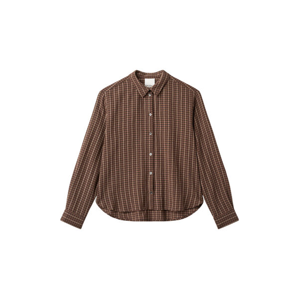 MELANIE DK18-263 Shirt, coffee check, PROJECT AJ117