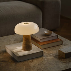 Glossy Mini bordlampe, beige, Design For The People