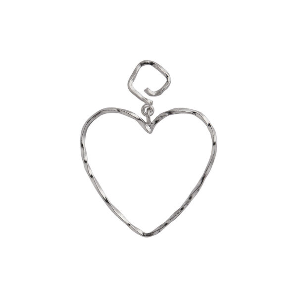 Funky Heart Earring Single, silver, Stine A Jewelry