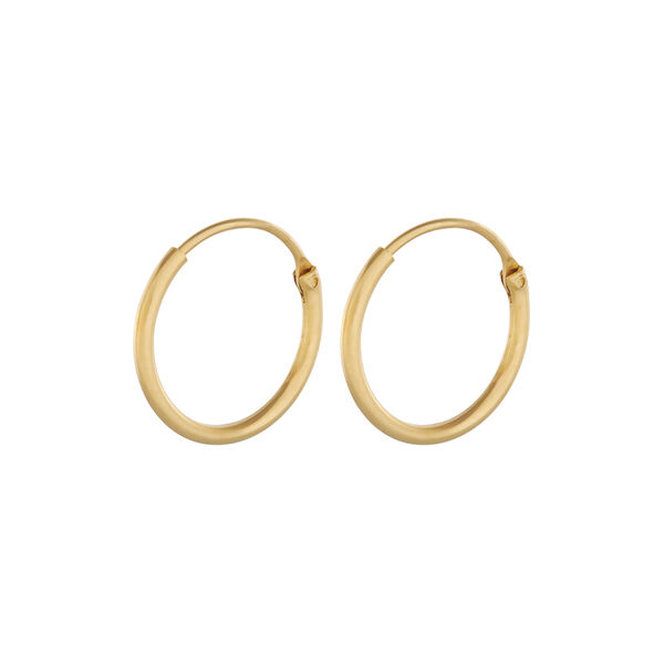 Tiny Plain hoop øreringe, guld, Pernille Corydon Jewellery