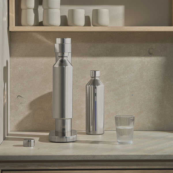 Brus flaske til kulsyremaskine, steel, Stelton