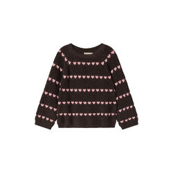 Torin Knitted Sweater, rose frosting hearts, MarMar Copenhagen