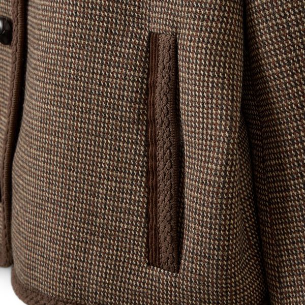 KAMIKKASW SHORT TWEED JACKET, brown check, Sofie Schnoor