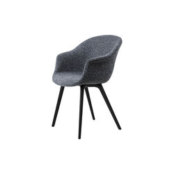 Bat Dining Chair Fully Upholstered, Around Bouclé 023/black, GUBI
