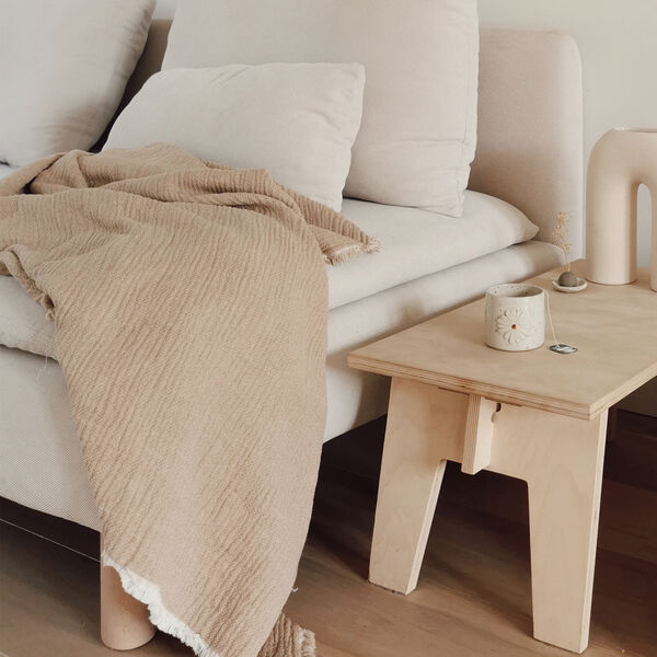 Thyme plaid, beige, ELVANG