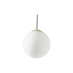 Beth Opal Glass Ball Pendant, white, Westwing Collection