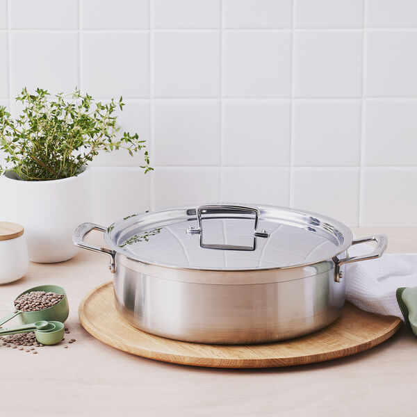 3-PLY sautergryde med l&aring;g &Oslash; 28 cm, Le Creuset