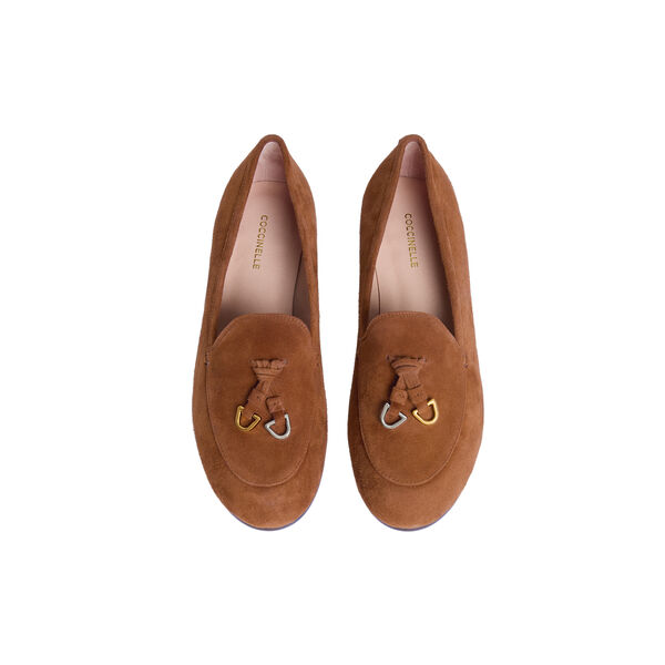 COCCINELLE LOOP SUEDE, cognac, Coccinelle
