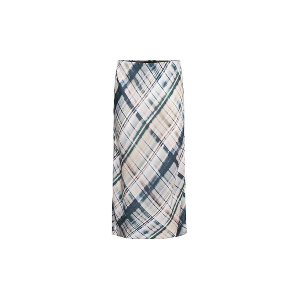 TatumSZ Skirt, grey blue blurry check, Saint Tropez