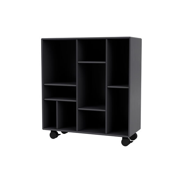 Montana 1613 reol med hjul, 04 anthracite/black Montana 1613 reol med hjul, 04 anthracite/black, Montana Furniture