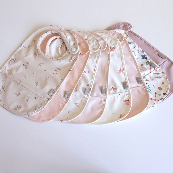 Hagesm&aelig;kke med lomme 2-pak, windflower creme/blossom pink, Cam Cam Copenhagen