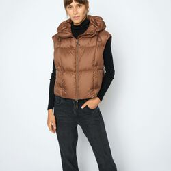 MMKiara Tally Down Vest, downtown brown, MOS MOSH