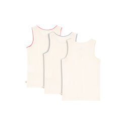 Minna 3 Pack Tank Tops, antique white, Konges Sl&oslash;jd