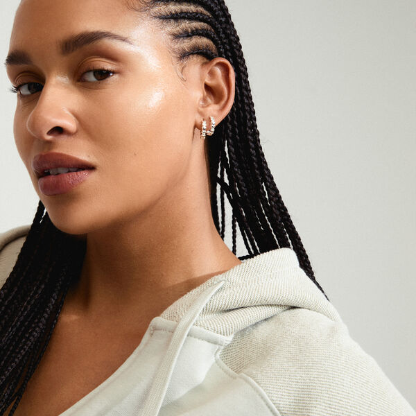 MAEVE Øreringe, silver plated, Pilgrim