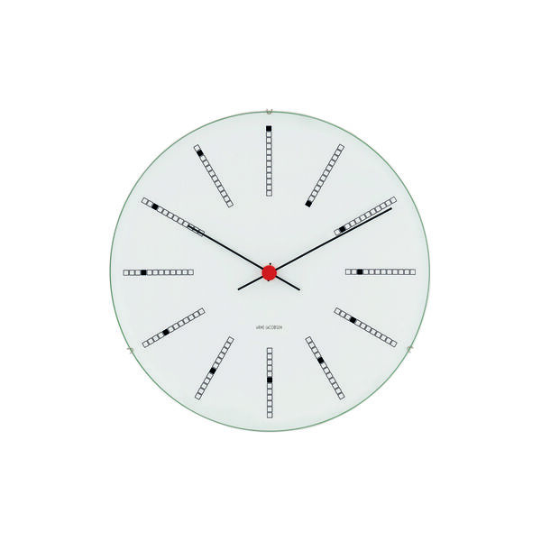 Bankers v&aelig;gur, hvid, Arne Jacobsen Clocks