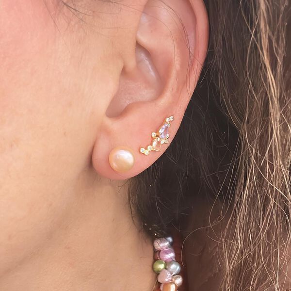 Ditte Øreringe, peach, Nuni Copenhagen