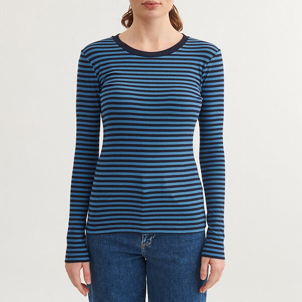 Ludmilla LS Tee, copen blue / sky captain Ludmilla LS Tee, copen blue / sky captain, Basic Apparel