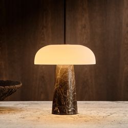 Glossy Mini Portable bordlampe, brun, Design For The People