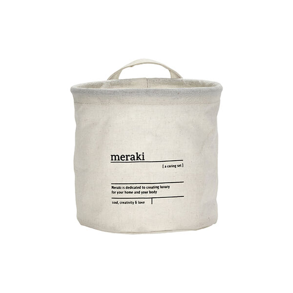 MKCaring opbevaringskurv, hvid MKCaring opbevaringskurv, hvid, Meraki