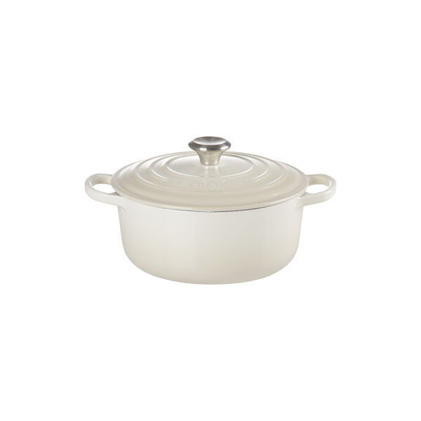 Signature rund st&oslash;bejernsgryde &Oslash; 20 cm, meringue, Le Creuset