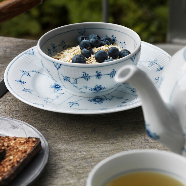 Musselmalet Riflet skål 47 cl Musselmalet Riflet skål 47 cl, Royal Copenhagen