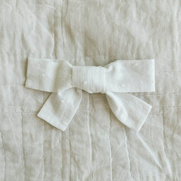 Big Hair Bow, white dot, Lalaby