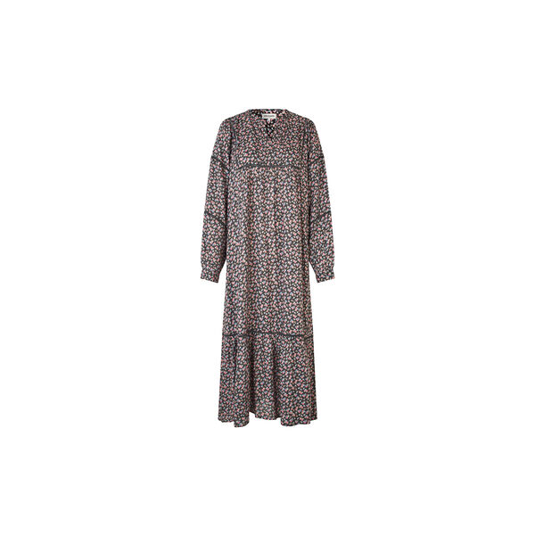 LatourLL Maxi Dress LS, washed black LatourLL Maxi Dress LS, washed black, Lollys Laundry