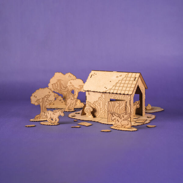 Unicorn trælegetøj | Magisk skov Unicorn trælegetøj | Magisk skov, Crateit