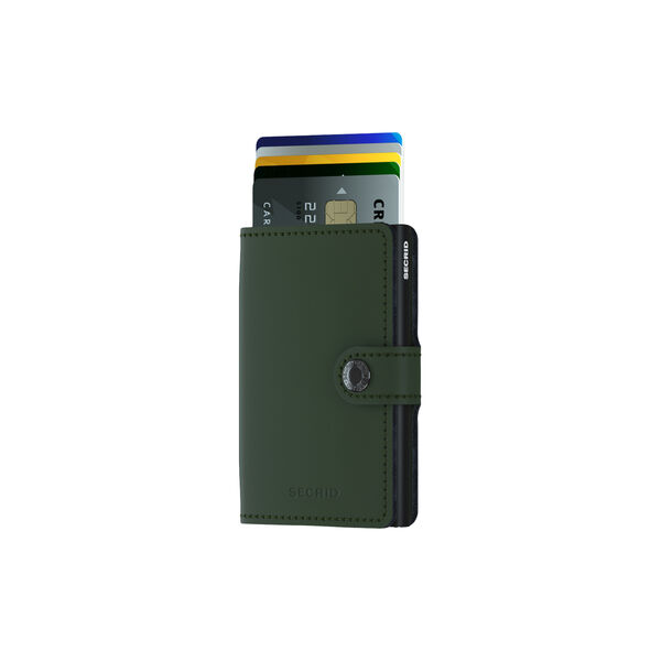 Miniwallet, matte green/black Miniwallet, matte green/black, Secrid