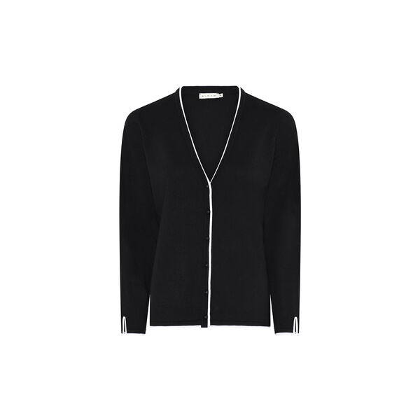 Basic Viscose Knit with Edge, black, Micha