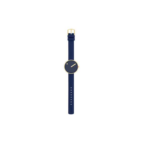 PICTO armbåndsur, midnight blue/gold/midnight blue, PICTO