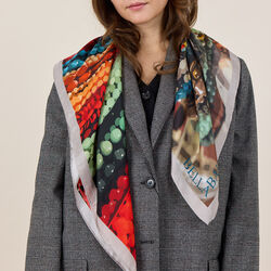 BEADS tørklæde, red multi, Bella Ballou