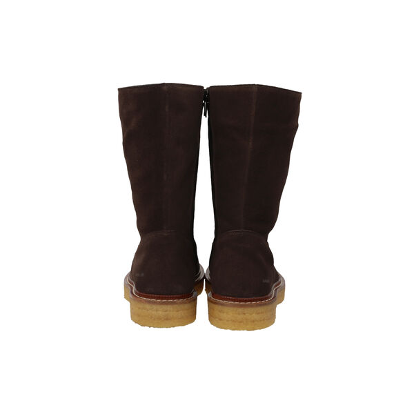 Læderstøvle, dark brown/brown, ANGULUS