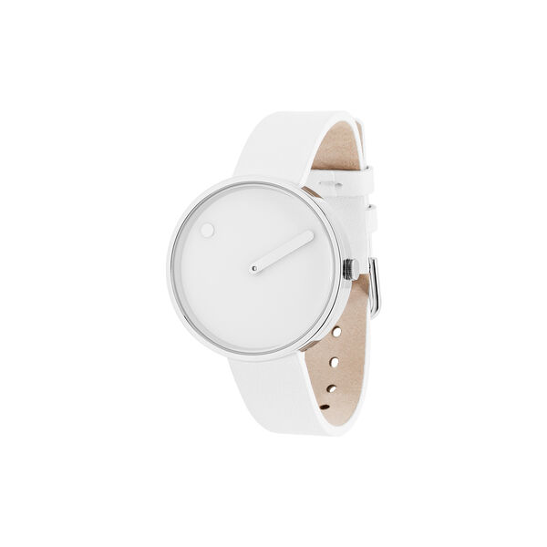 PICTO armbåndsur, white/steel/white, PICTO