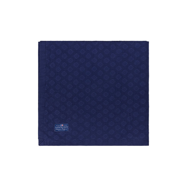 Diamond Jacquard Bedspread, dark blue, Lexington